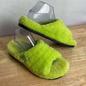 UGG Fluff You Slipper Bright Green 1117473 Mens 8 Womens 10